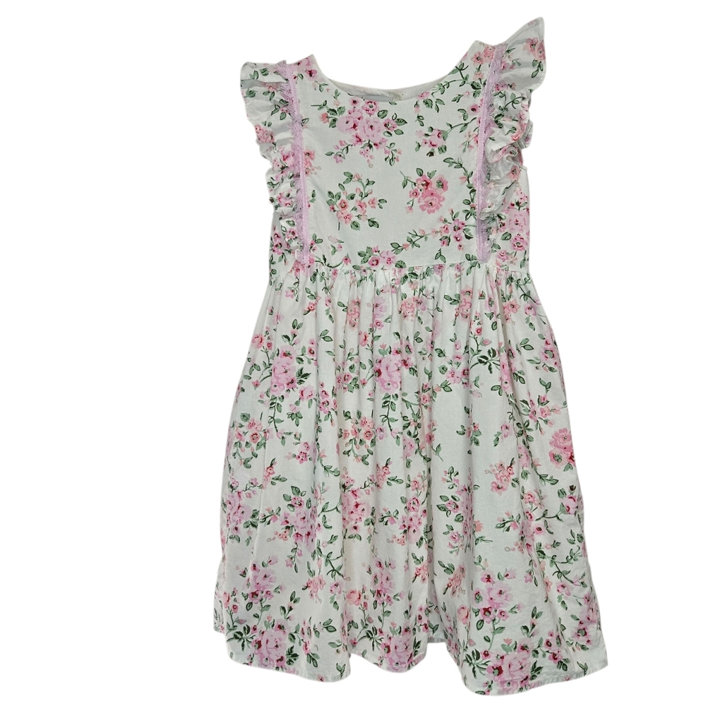 Pippa & Julie Pink Floral Ruffle Dress